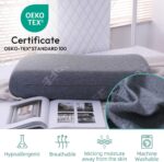 Adjustable Thin Memory Foam Pillow - 4 Heights from 1.2 to 4.8in, Cervical Pillow for Neck Pain Relief