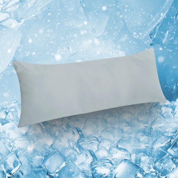 Ultra Cooling Body Pillowcase - 20x54 Long Pillow Cover with Invisible Zipper for Hot Sleepers, Grey Cool&Breathable Pillow Cases Body Size, Machine Washable