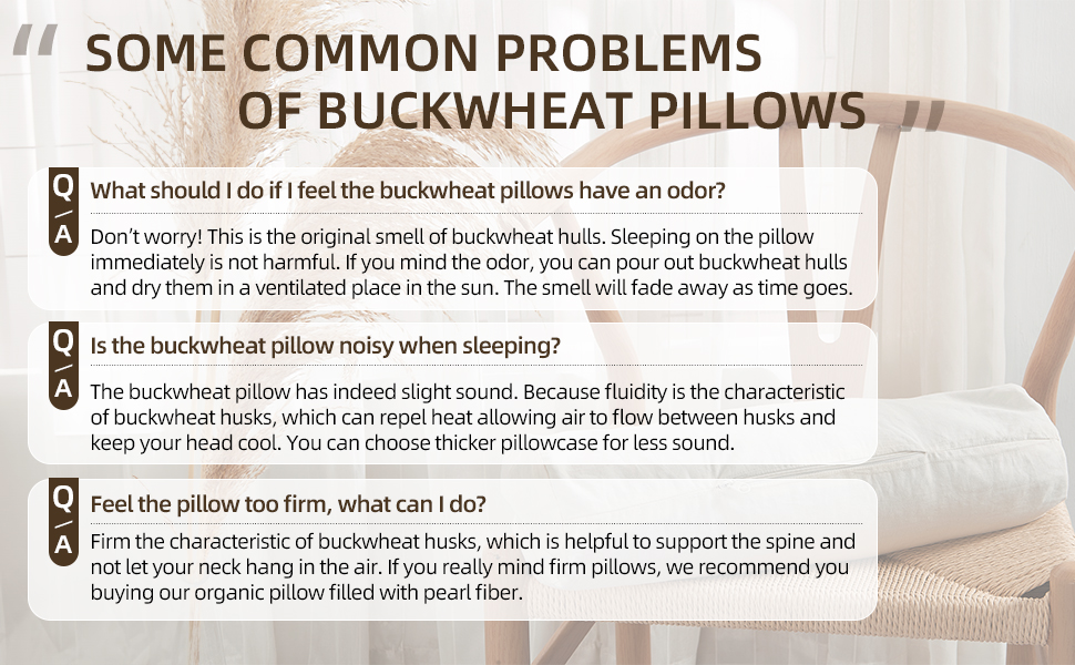 buckwheat bolster pillow