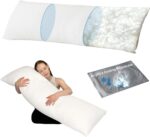 Body Pillows for Adults - Adjustable 3 Compartments Body Pillow with Superior Support, Fluffy Shredded Memory Foam Full Body Pillow,