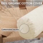 Buckwheat Pillow - Adjustable Bolster Pillow(17x6) to Provide Firm Support