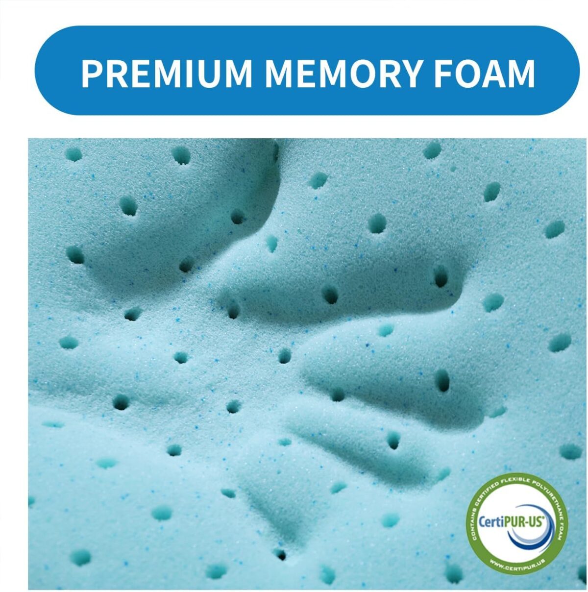 Adjustable Memory Foam Pillow's One Layer - 1 Height 1.2 in