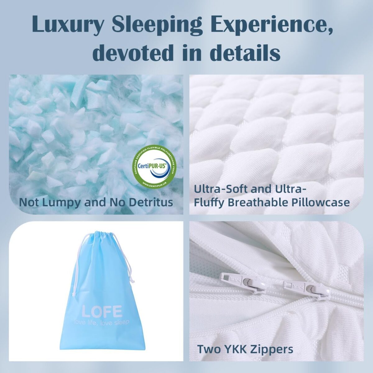 side sleeper pillow, stomach sleeper pillows, cervical pillow for neck pain, pillow for side sleepers, neck support pillows for sleeping