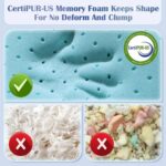 Memory Foam Pillow 5 Layers Grey - Image 4