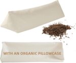 LOFE Buckwheat Pillow - Adjustable Cylinder Pillow 17x6 Relieve Pain, Neck Roll Pillow for Side and Back Sleepers, Triangle Pillow with Organic Pillowcase Provide Firm Support(Tartary Buckwheat Hulls)