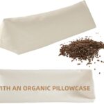 LOFE Buckwheat Pillow - Adjustable Cylinder Pillow 17x6 Relieve Pain, Neck Roll Pillow for Side and Back Sleepers, Triangle Pillow with Organic Pillowcase Provide Firm Support(Tartary Buckwheat Hulls)