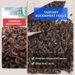 LOFE Buckwheat Pillow - Adjustable Cylinder Pillow 17x6 Relieve Pain, Neck Roll Pillow for Side and Back Sleepers, Triangle Pillow with Organic Pillowcase Provide Firm Support(Tartary Buckwheat Hulls) - Image 2