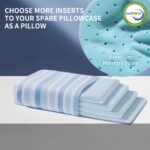 LOFE Adjustable Memory Foam Pillow's One Layer - 1 Height 2'' Insert for Cervical Pillow for Neck Pain Relief, CertiPUR-US Memory Foam Piece, Ultra Thin Pillow for Stomach Sleeper, Blue, Ultra Soft - Image 6